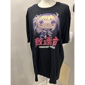 FUNKO POP TEE MY HERO ACADEMIA HIMIKO TOGA UNMASKED 2xl T-SHIRT Black anime